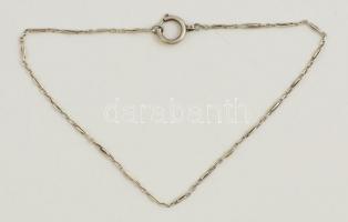 Ezüst(Ag) óralánc, jelzett, h: 36 cm, nettó: 5,7 g