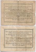 1849. 30kr "Kossuth bankó" (2x) egyik sorozatszáma csillaggal T:IV
Adamo G103