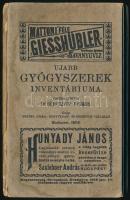 Ujabb gyógyszerek inventáriuma. Összeállította: Dr Schulhof Vilmos. Bp., é.n., "Petőfi" Ujság-, Könyvkiadó-, és Hirdetési Vállalat, XXVIII+200+1 p. Kiadói kartonált papírkötés, kissé sérült gerinccel, foltos borítóval, korabeli reklámokkal. A jegyzéket 1905. november 1.-én zárták le.