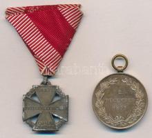 1873. "Hadiérem" Br katonai érdemérem + 1916. "Károly-csapatkereszt" cink kitünt...