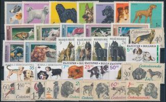 Dog 1967-1997 6 sets + 1 pair, Kutya motívum 1967-1997 6 klf sor + 1 pár