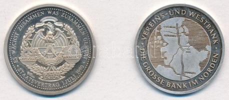 Németország 1990. "Államszerződés / Egység és Igazságosság és Szabadság" jelzett Ag emléké...