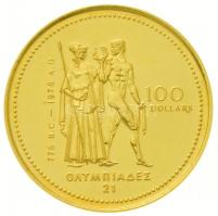 Kanada 1976. 100$ Au "Montreal Olimpia" (13,33g/0.583) T:2 k.
Canada 1976. 100 Dollars Au...