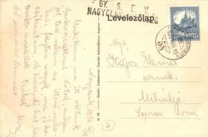 Nagycenk, a Győr-Sopron-Ebenfurti vasút állomása (GYSEV), hátoldalon pecséttel. Lobenwein Harald kia...