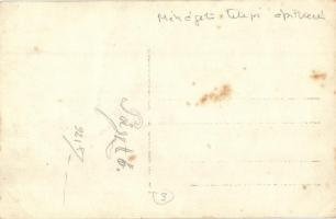 1921 Pásztó, Mészégető telep, építkezés. photo