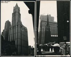 cca 1930-1940 H.B. Leon: New York, 2 db feliratozott fotó, 19x12 cm