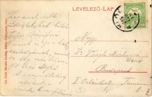 Siklós, Pécsi utca, Polgári leányiskola, Siklósi takarékpénztár, Feiler Mariska, Steinbach József, M...