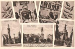 Sopron, A város történelmi és építészeti gyöngyei. Történelmi szószék, Stornó ház udvara (Mátyás király egykori lakása), Szent János kápolna, Történelmi várostorony, Kecsketemplom és a Szentháromság-szobor