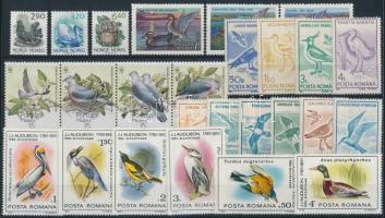 1985-1992 Madár motívum 5 klf sor, 1985-1992 Birds 5 sets