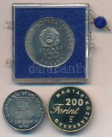 1980. 100Ft Ni "Szovjet-magyar közös űrrepülés"  + 1985. 20Ft "FAO IV. - Hal, kalász,...