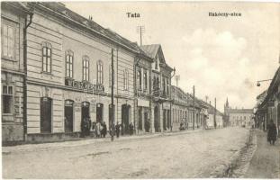 Tata, Rákóczi utca, Weisz Herman üzlete. Nóbel Adolf kiadása