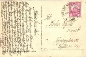 Tiszalök, Kir. Járásbíróság, kerékpár. Daróczy fényképész felvétele, Hangya fogy. szövetkezet kiadás...