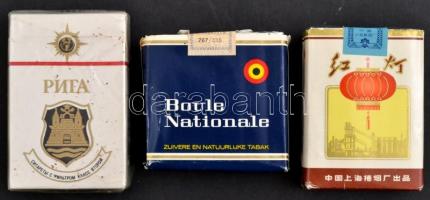 Retro külföldi cigaretták (3 db)  bontatlan csomagolásban