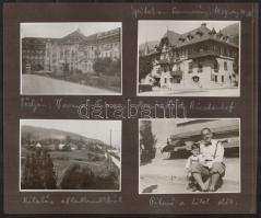 cca 1925-1930 Egy utazás emlékképei (Pöstyén, Trencsén, Ó-Tátrafüred, Lengyel Tátra, Zakopane, stb.)...