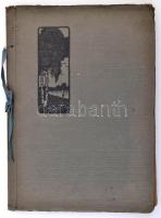 1914-1917 Családi fotóalbum, főként Ludányban, gyerekekről, 70 db albumlapra ragasztott fotó, felira...