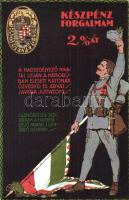 Magyar Hadsegélyező Hivatal propaganda segélylapja / Hungarian military charity propaganda card