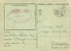1940 Pedig csak a kutya nyalta képen. I. honvéd gyalogezred 9. század Tábori Postai Levelezőlap / WW...