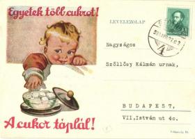 Egyetek több cukrot! A cukor táplál! / Hungarian sugar advertisement