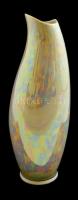 Hollóházi márvány váza, jelzett, hibátlan, m:20 cm
