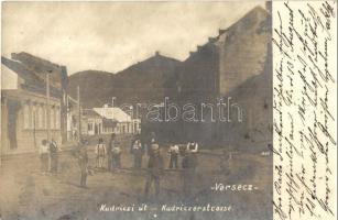 1904 Versec, Vrsac; Kudriczi út / Kudriczerstrasse / street view. photo (fl)