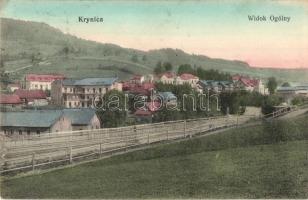 Krynica, Widok Ogólny. Nakladem Józefa Rednera / general view, railway tracks (EK)