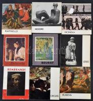 25 kötet A Művészet Kiskönyvtára sorozatból: 
Munkácsy, Fényes, Verrocchio, Manet, Matisse, Rembran...