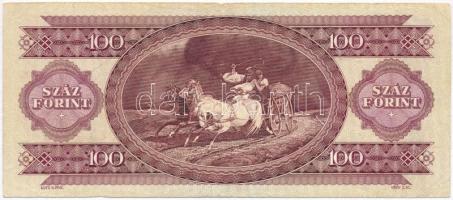 1989. 100Ft "B669" előoldalon barna helyett zöld középnyomat T:III-
Adamo SF36h