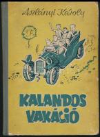 Aszlányi Károly: Kalandos vakáció. Gugi Sándor rajzaival. Bp., 1957, Minerva. Kiadói illusztrált félvászon-kötés, kopottas borítóval.