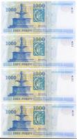 2000. 1000Ft "MILLENIUM" "DE" (4x) sorszámkövetők T:I