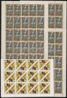 11 db levélzáró ív, néhány szakadt és összeragadt