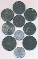 Német Harmadik Birodalom / Cseh-Morva Protektorátus 1941. 50h Zn + 1943. 1K Zn (5x) + Románia 1943-1...