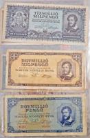 78db-os vegyes magyar és külföldi bankjegy gyűjtemény, közte 1920. 1000K  "Orell Füssli Zürich&...