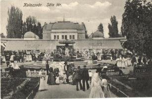 Kolozsvár, Cluj; Séta tér, Gede József kioszkja / promenade, kiosk