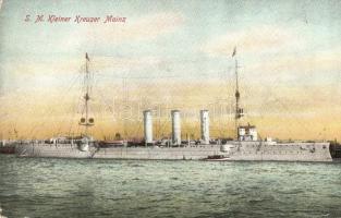SM Kleiner Kreuzer Mainz. Kaiserliche Marine / German Imperial Navy light cruiser (EK)
