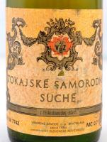 Tokajské Samorodné Suché, csehszlovák Tokaji Szomorodni, száraz, kopottas címkével, bontatlan, 0.7 l