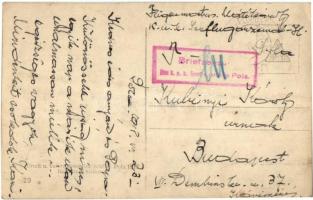 1918 Pola, K.u.K. haditengerészet hidroplánja a kikötőben / K.u.K. Kriegsmarine / Austro-Hungarian N...