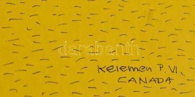 Kelemen jelzéssel: Amikor a kisebbik is megérkezik. Tus, papír, 35×27 cm