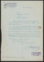 1914, 1943 Színes címerrajz + címer elkészítésére irányuló megrendelésről szóló levél Michajlovits G...