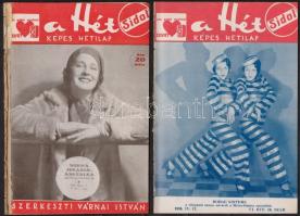 1930 A Hét színházi képes hetilap 5 db száma (2,16, 17, 18, 49)