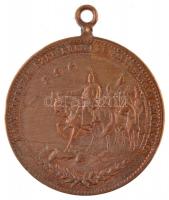 1896. "Jubileumi emlékérem" Br emlékérem füllel. "MAGYARORSZÁG EZER ÉVES FENNÁLLÁSÁNA...