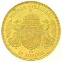 1911KB 10K Au "Ferenc József" (3,34g/0.900) T:2 kis ü. Hungary 1911KB 10 Korona Au "F...