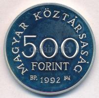 1992. 500Ft Ag "Károly Róbert" eredeti MNB tokban, tanúsítvánnyal T:PP ujjlenyomat
Adamo ...