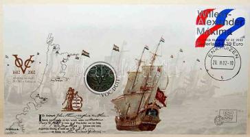 Kis érmés boríték tétel - Aland 2002. 1Euro T:1 + Indonézia 1995. 1000Rp T:1 + Hollandia 1736. 1Duit...