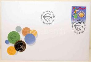 Kis érmés boríték tétel - Aland 2002. 1Euro T:1 + Indonézia 1995. 1000Rp T:1 + Hollandia 1736. 1Duit...