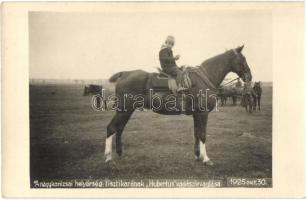 1925 Nagykanizsa, Helyőrségtisztikar "Hubertus" vadászlovaglása október 30-án /  Hunting ride of the Hungarian Garrison Officers of Nagykanizsa - 6 db eredeti fotó felvétel / 6 original photo