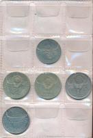 38db-os vegyes fémpénz és emlékérem tétel kis albumban, benne 2db hamis érme T:vegyes
38pcs of vari...