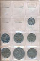38db-os vegyes fémpénz és emlékérem tétel kis albumban, benne 2db hamis érme T:vegyes
38pcs of vari...