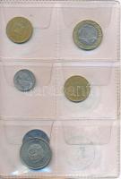 38db-os vegyes fémpénz és emlékérem tétel kis albumban, benne 2db hamis érme T:vegyes
38pcs of vari...