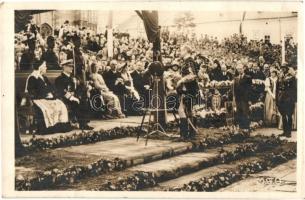 1940 Kolozsvár, Cluj; bevonulás, Horthy Miklós, Purgly Magdolna, Teleki Pál, Tasnádi Nagy András, Horthy István, Gróf Edelsheim Gyulai Ilona / entry of the Hungarian troops, "visszatért" So. Stpl (Rb)