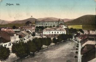 Zólyom, Zvolen; látkép, vár. Klein Ármin kiadása / general view, castle (EK)